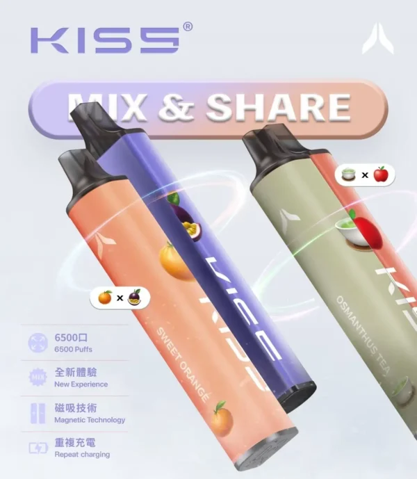 KIS5 鎧斯6500口拋棄式電子煙 長效容量設計 一次性電子煙方便使用 日常攜帶推薦 台灣現貨