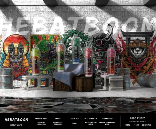 20240103105256.webp Hebat 喜貝 BOOM 7000口拋棄式電子煙 長效容量設計 方便攜帶快速使用 日常口感體驗推薦 台灣現貨