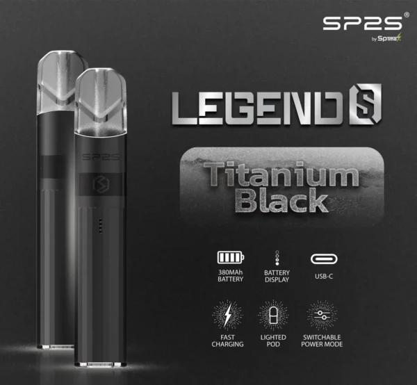 SP2S 思博瑞鈦金一代通用主機 電子煙換彈式主機 鈦金質感外觀設計 相容一代煙彈使用 高端便攜設備推薦 台灣現貨