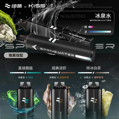 哇酷 WAGOO KIS5 6500口拋棄式電子煙 長效容量設計 一次性電子煙方便使用 日常攜帶推薦 台灣現貨