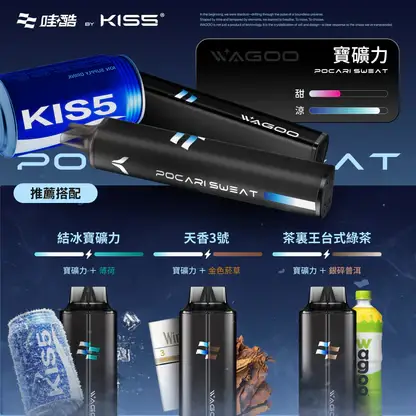 哇酷 WAGOO KIS5 6500口拋棄式電子煙 長效容量設計 一次性電子煙方便使用 日常攜帶推薦 台灣現貨