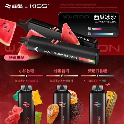 哇酷 WAGOO KIS5 6500口拋棄式電子煙 長效容量設計 一次性電子煙方便使用 日常攜帶推薦 台灣現貨