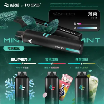 哇酷 WAGOO KIS5 6500口拋棄式電子煙 長效容量設計 一次性電子煙方便使用 日常攜帶推薦 台灣現貨