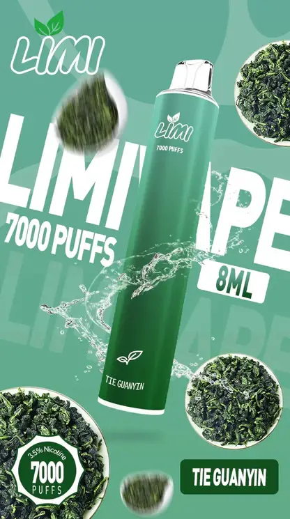 LIMI 7000口拋棄式電子煙 長效容量設計 一次性電子煙方便使用 日常攜帶體驗推薦 台灣現貨