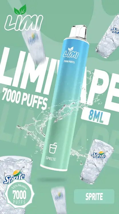 LIMI 7000口拋棄式電子煙 長效容量設計 一次性電子煙方便使用 日常攜帶體驗推薦 台灣現貨