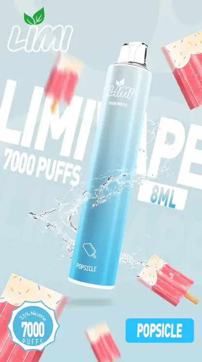 LIMI 7000口拋棄式電子煙 長效容量設計 一次性電子煙方便使用 日常攜帶體驗推薦 台灣現貨