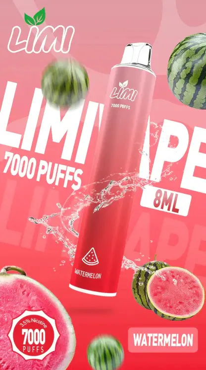 LIMI 7000口拋棄式電子煙 長效容量設計 一次性電子煙方便使用 日常攜帶體驗推薦 台灣現貨