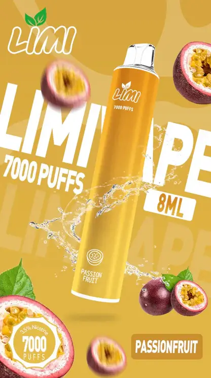 LIMI 7000口拋棄式電子煙 長效容量設計 一次性電子煙方便使用 日常攜帶體驗推薦 台灣現貨