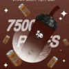 VAKA 奶茶杯7500口拋棄式電子煙 長效容量設計 奶茶杯造型外觀 日常攜帶使用推薦 台灣現貨
