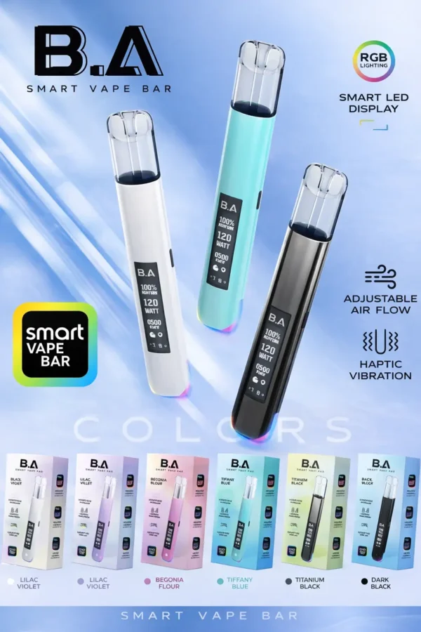B.A Smart Vape Bar 一代通用主機 電子煙換彈式主機 相容一代煙彈使用設計 日常攜帶與設備替換推薦 台灣現貨