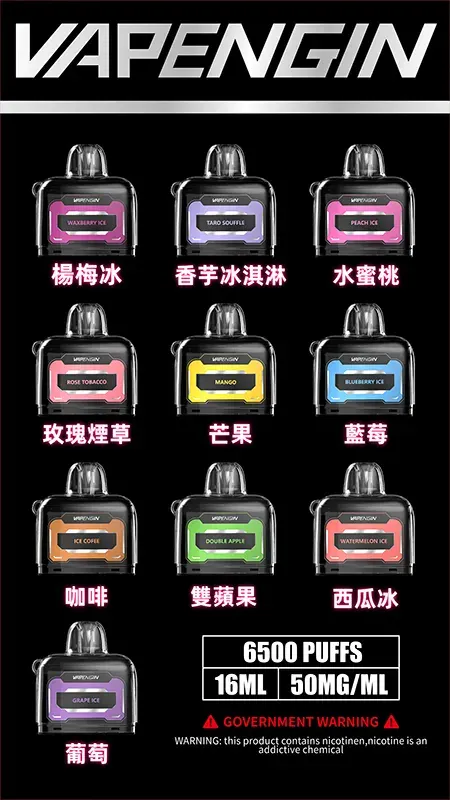 【JUPITER煙彈】木星煙彈-_-单個10ml-_-6500口-_-台灣現貨-蒸汽領域-魯米國際有限公司.webp VAPENGIN JUPITER 木星6500口拋棄式電子煙 長效容量設計 一次性電子煙方便使用 日常攜帶推薦 台灣現貨