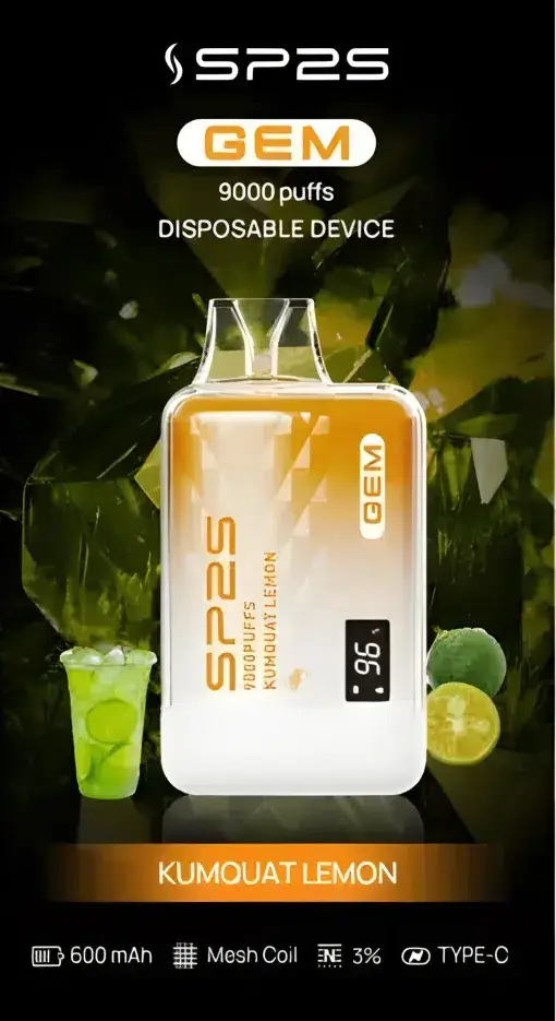 SP2S 思博瑞 GEM 9000口拋棄式電子煙 長效容量設計 一次性電子煙方便使用 日常攜帶推薦 台灣現貨