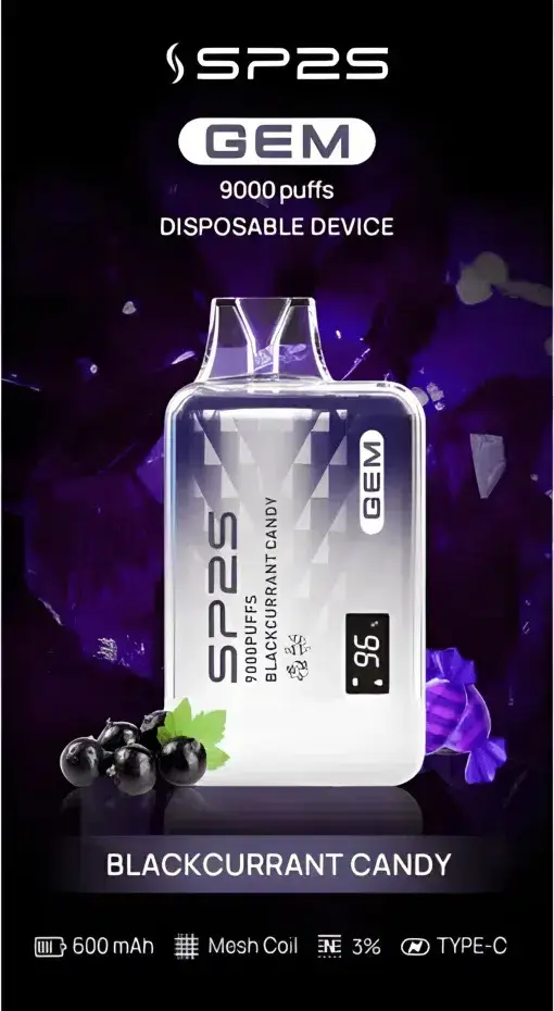 SP2S 思博瑞 GEM 9000口拋棄式電子煙 長效容量設計 一次性電子煙方便使用 日常攜帶推薦 台灣現貨