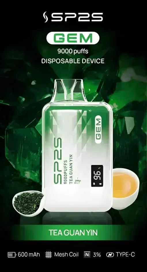 SP2S 思博瑞 GEM 9000口拋棄式電子煙 長效容量設計 一次性電子煙方便使用 日常攜帶推薦 台灣現貨