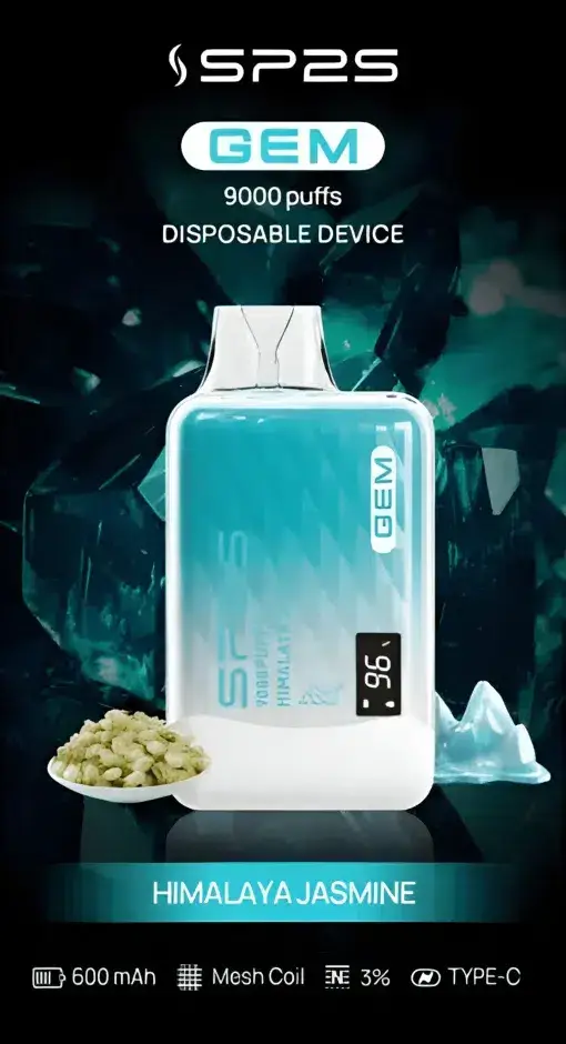 SP2S 思博瑞 GEM 9000口拋棄式電子煙 長效容量設計 一次性電子煙方便使用 日常攜帶推薦 台灣現貨