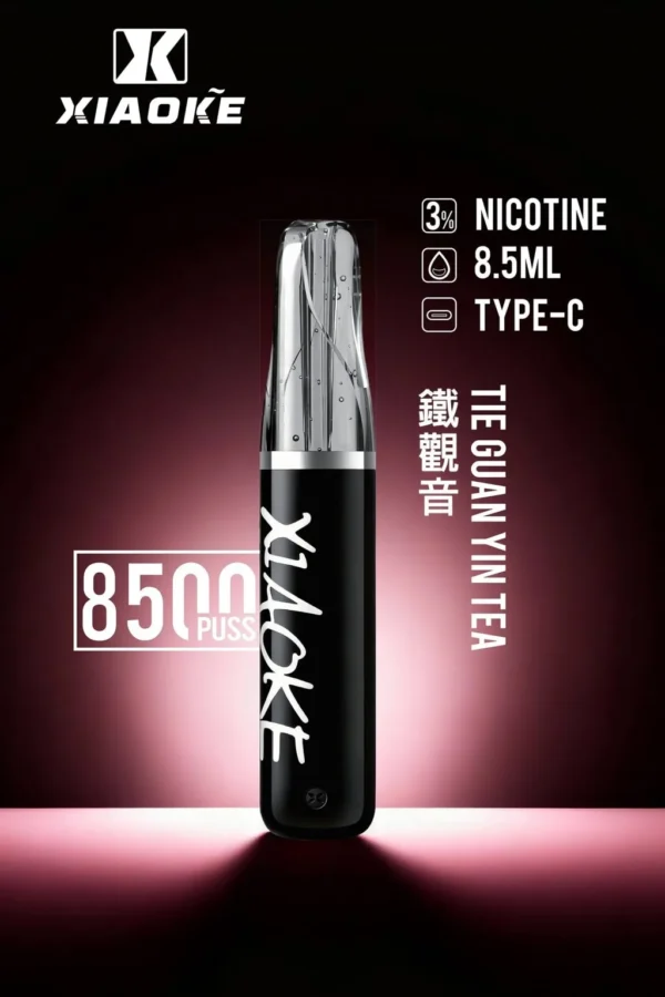 XIAOKE 梟客 8500口拋棄式電子煙 便攜輕巧機身 3%尼古丁鹽 外出使用推薦 台灣現貨