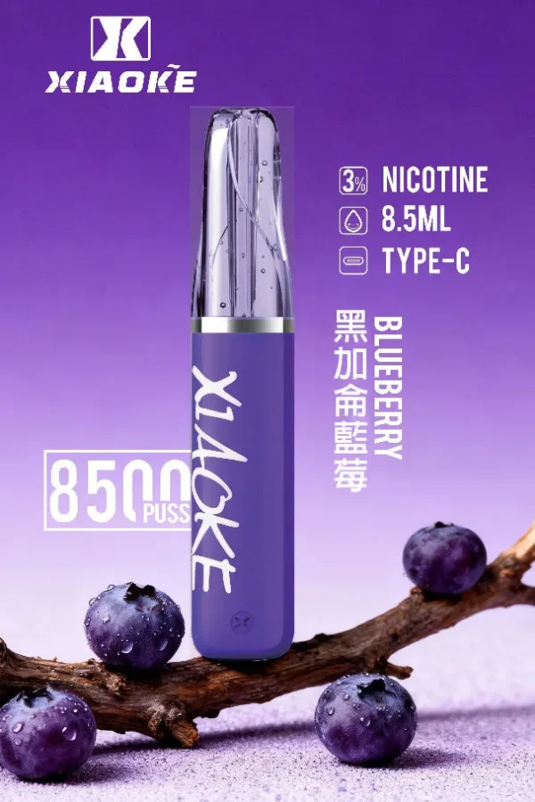XIAOKE 梟客 8500口拋棄式電子煙 便攜輕巧機身 3%尼古丁鹽 外出使用推薦 台灣現貨