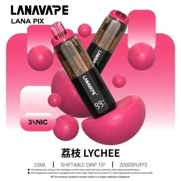 LANA PIX 閃光彈 20000口拋棄式電子煙 便攜輕巧機身 獨家可折疊式吸嘴 外出使用推薦 台灣現貨