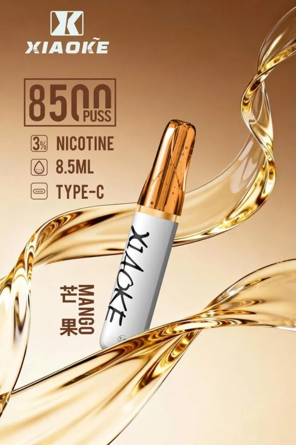 XIAOKE 梟客 8500口拋棄式電子煙 便攜輕巧機身 3%尼古丁鹽 外出使用推薦 台灣現貨