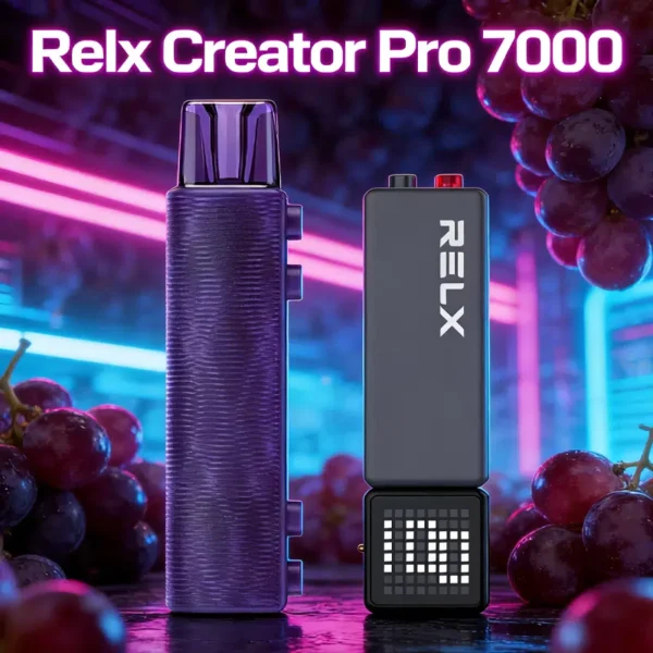 RELX 悅刻 Creator積木 7000口拋棄式電子煙套裝 便攜輕巧機身 外出使用推薦 台灣現貨