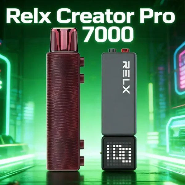 RELX 悅刻 Creator積木 7000口拋棄式電子煙套裝 便攜輕巧機身 外出使用推薦 台灣現貨